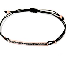 Bracciale tennis uomo oro rosa