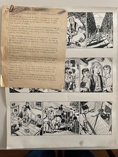 ENRICO BAGNOLI FUMETTO COMPLETO 1 TAVOLA + SCENEGGIATURA  ANNI '50/60'
