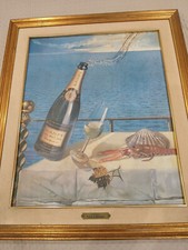 Quadro pubblicitario con cornice Vintage Spumante Villa Banfi