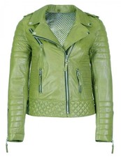 Giacca donna pelle pura montone slim fit biker moto designer jacket