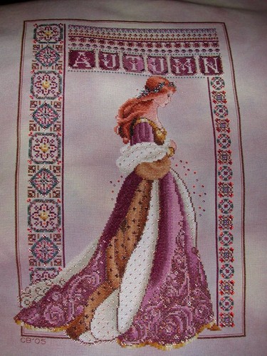 New cross stitch pattern lady - new,