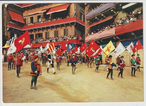 Vecchia cartolina del palio - del, di