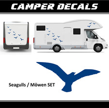 Adesivo camper uccelli camper