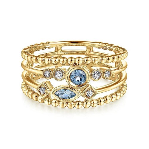 Anello oro multifila donna