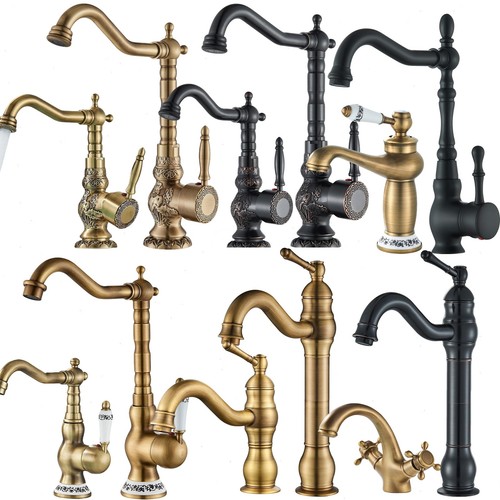Rubinetto lavabo ottone - , antico