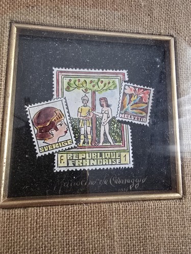 Quadro francobolli mariolino - quadro,