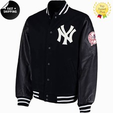 Giacca nera Letterman NY