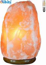 Lampada Di Sale Dell'Himalaya 100% Naturale 1.5-2 Kg, Base Madeira,+ 1 X Lampadi