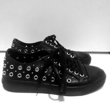 Versace Versus scarpe sneakers donna nere in pelle US 6,5 EU 37