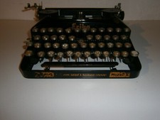 MACCHINA DA SCRIVERE PORTATILE D'EPOCA ANTICA E RARA - ERIKA MOD S ANNO 1923