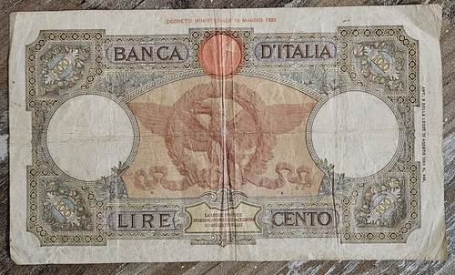 Italy 100 lire - 100, 1939