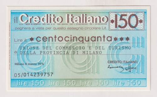 Miniassegni credito italiano - ,