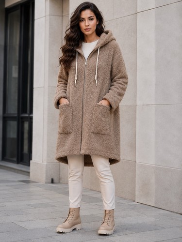 Cappotto donna teddy pile - cappotto,