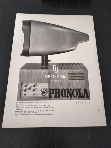 1959 phonola televisore fimi - 1959,