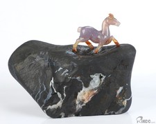 Scultura cervo in cristallo