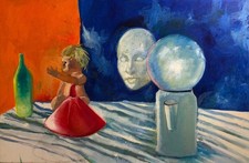 natura morta surreale con