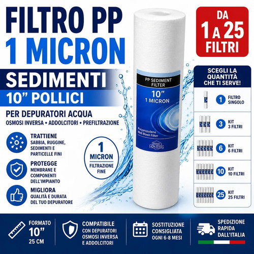 Filtro micron sedimenti - pp,