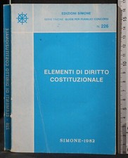 ELEMENTI DI DIRITTO COSTITUZIONALE. AA.VV. SIMONE.