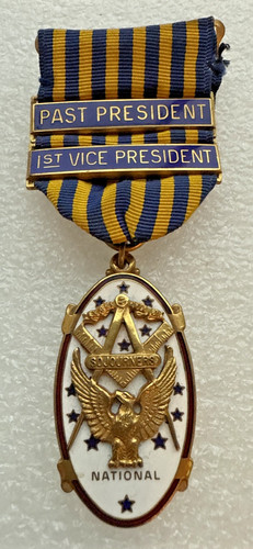 Masonic freemasons medal - masonic,