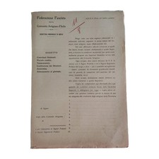 1928 Federazione Fascista Delle Comunità Artigiane D'Italia Aquila C03235