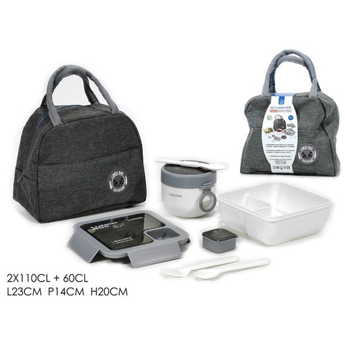 Set lunch box con borsa - lunch,