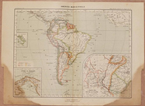 Mappa america meridionale - mappa,