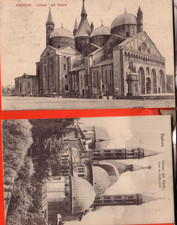 2 CARTOLINE  PADOVA CITTA' FP   VIAGGIATE  PRIMI 900 REGALO