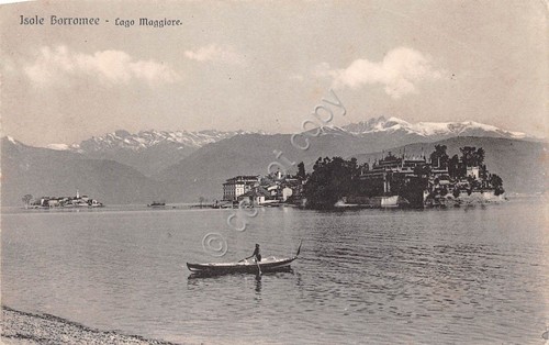 Cartolina isole borromee - isole,