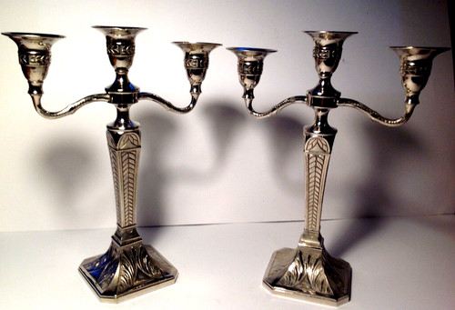 Coppia candelieri stile - candelieri,