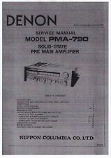 Servizio Manuale di Istruzioni per Denon PMA-790