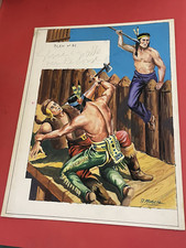 Albi del Grande Blek tavola copertina originale n.81 A. Moglia ottimo stato