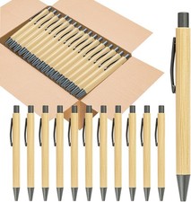 100pcs Bamboo Pens Bulk 2-in-1