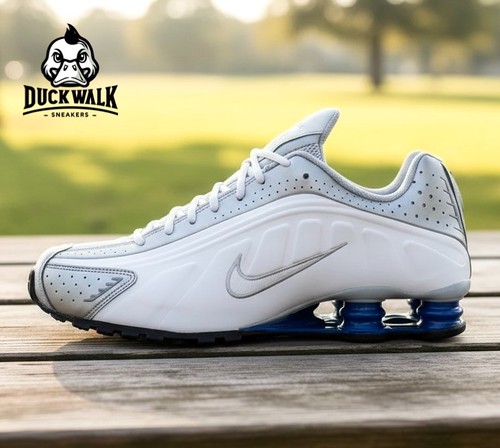Nike shox shoes white deep - r4,
