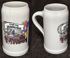 1 Boccale birra in ceramica Gruss vom Oktoberfest da 1 l