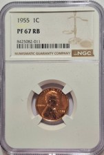 Lincoln centesimo 1955 NGC PF