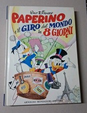 "PAPERINO E IL GIRO DEL MONDO IN 8 GIORNI" LIBRO DISNEY MONDADORI 1971 
