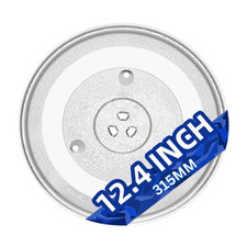 Kenwood Giradischi in Vetro per Microonde - 315mm / 12,5" - Piastra di Montaggio a 3 Punti