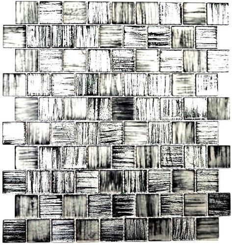 Mosaico vetro nero - in,