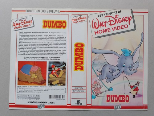 Jaquette vhs dumbo - jaquette,