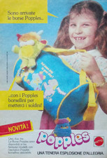 Pubblicità Advertising Italian Clip 1987 POPPLES BORSE BORSELLINI MATTEL
