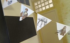 Festone compleanno personaggi Lego star wars 