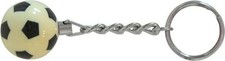 PORTACHIAVE PALLA DA CALCIOBALILLA 25 mm BIANCA/NERA - BILIARDINO - CALCETTO