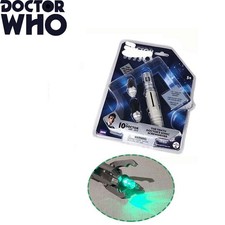 DOCTOR&WHO 10° Dottore Cacciavite Sonico Luce Ultravioletta e Penna Giocattolo Regali Natale