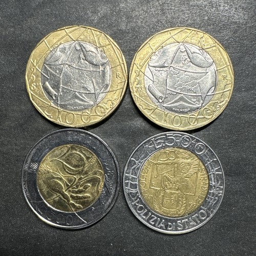 Lotto monete 500 1000 lire - 1000,