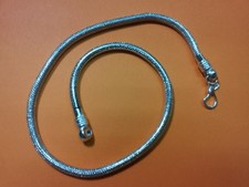1 collana snake  spessa 5 mm lunga 47cm indian silver  bagno argento indiano 