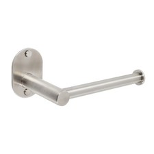 PORTA ROTOLO CARTA IGIENICA APERTO A MURO WC TOILETTE SET BAGNO SPAZZOLATO BLIZZ