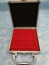 Box Valigetta Vintage Alluminio Portamedaglie e/o Portamonete Int. 13x13cm 18mon