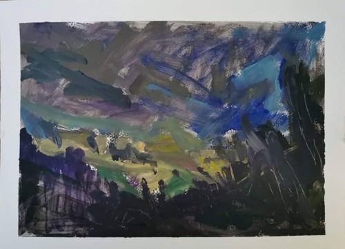 Quadro acrilico originale - , a3