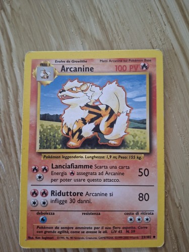 Pokemon card arcanine set base - set,