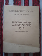 Le medaglie d'oro al valore